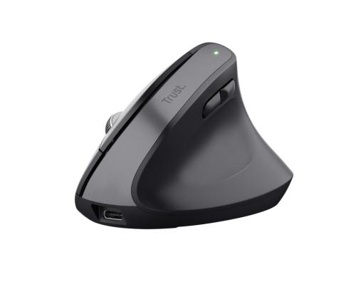 HIIRI USB OPTINEN WRL BAYO+/ERGONOMIC BLK 25146 TRUSTI