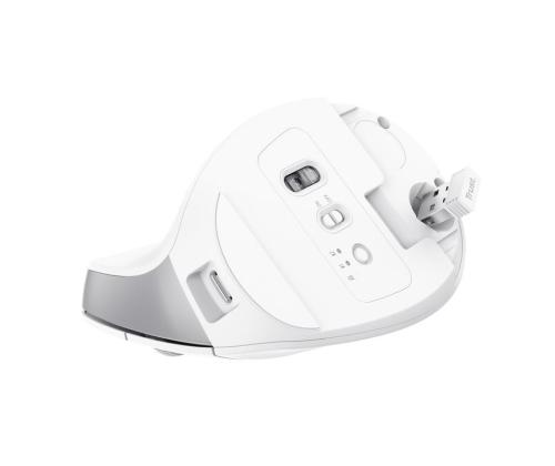 HIIRI USB OPTINEN WRL BAYO+/ERGONOMIC WHT 25399 TRUSTI