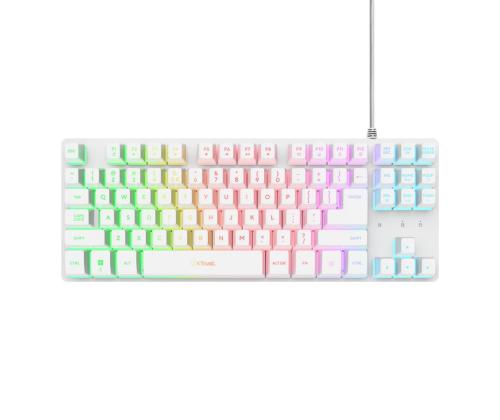 NÄPPÄIMISTÖ USB GXT 833W THADO/TKL ENG VALKOINEN 25894 LUOTTAMUS