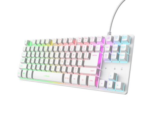 NÄPPÄIMISTÖ USB GXT 833W THADO/TKL ENG VALKOINEN 25894 LUOTTAMUS