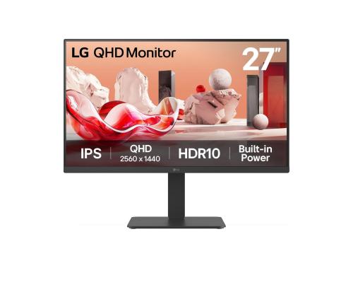 LCD-monitori LG 27 " 2560 x 1440 pikseliä Quad HD Native kuvasuhde 16:9 LCD Flat 27BA54QB-B