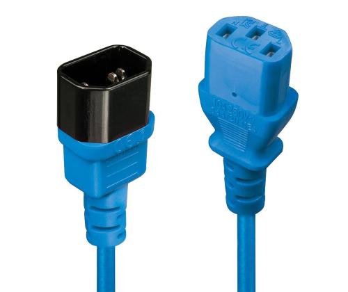 KAAPELI TEHO IEC JATKO 0.5M/SININEN 30470 LINDY
