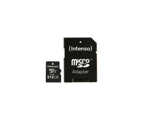 MUISTI MICRO SDXC 512GB UHS-I/W/ADAPTERI 3423493 INTENSO