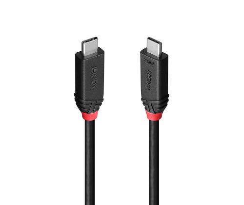 KAAPELI USB4 240W TYYPPI C 0.5M/MUSTA LINJA 37000 LINDY