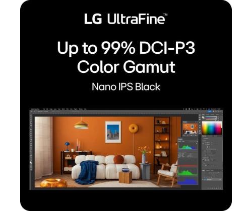 LCD-monitori LG 39.7 " 5120 x 2160 pikseliä Natiivikuvasuhde 21:9 40U990A-W 40U990A-W 40U990A-W