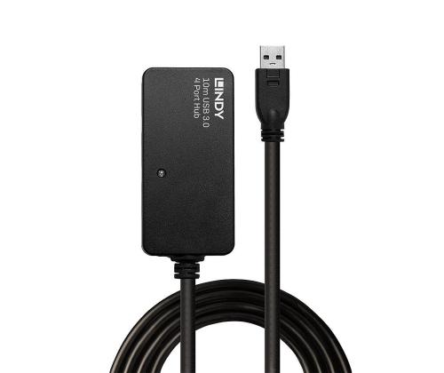 KAAPELI USB3 JATKOKESKITIN 10M/AKTIIVINEN 43159 LINDY