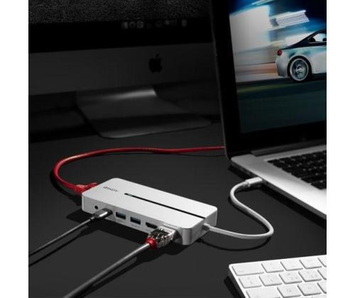 I/O TELAKOINTIASEMA USB-C/MINI DUAL 4K 43360 LINDY