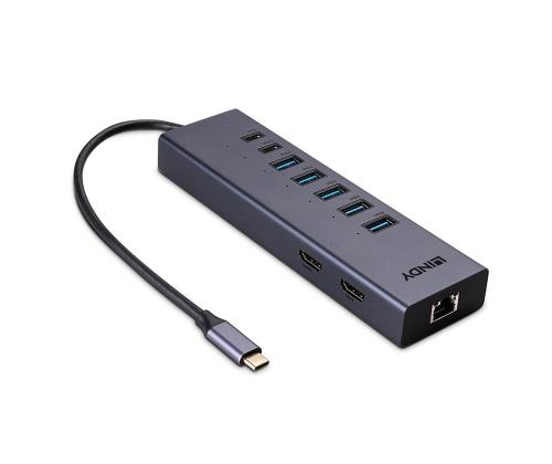 I/O TELAKOINTIASEMA USB-C/DST-MINI DUO 43373 LINDY
