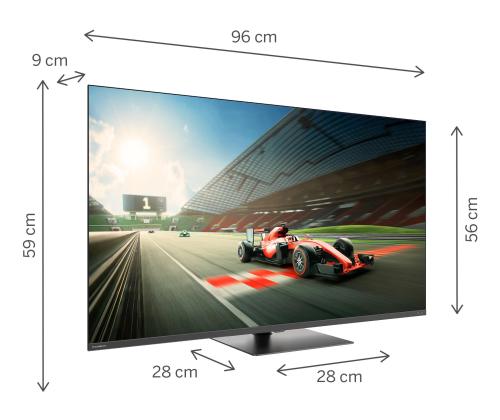 LCD-televisio 43" QLED 4K/43QG7C04 THOMSON