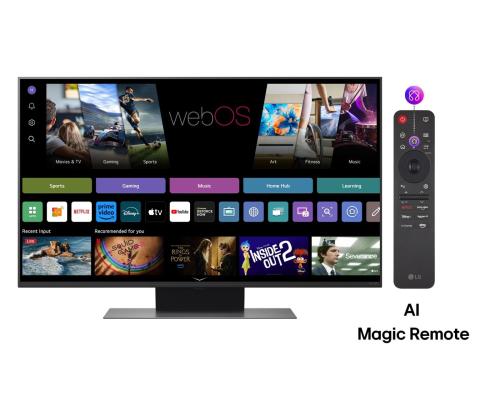 Televisio LG 43" 4K/Smart 3840x2160 Langaton LAN Bluetooth webOS Musta 43QNED86A3C