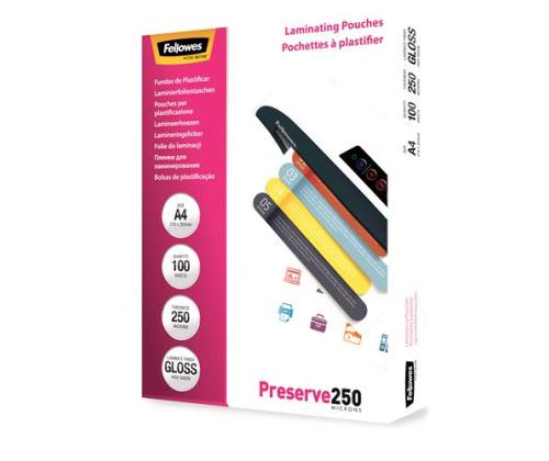LAMINOINTIPUSSI KIILTÄVÄ/A4 250 100KPL 5401802 FELLOWES