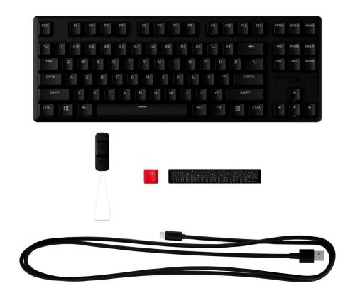 NÄPPÄIMISTÖ ALLOY ORIGINS CORE/PBT HX AQUA 639N9AA#ABA HYPERX