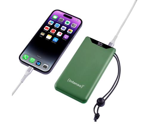 POWER BANK USB 10000MAH/VIHREÄ 7332037 INTENSO
