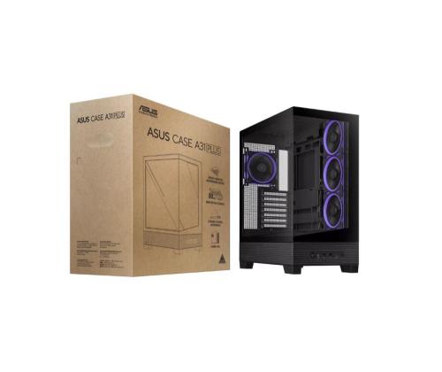 Kotelo ASUS ASUS ASUS A31 PLUS Case MidiTower Case tuotteen ominaisuudet Läpinäkyvä paneeli ATX BTX MicroATX...