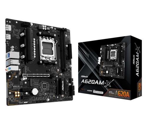 Emolevy ASROCK AMD A620A SAM5 Micro-ATX Muisti DDR5 Muistipaikat 2 A620AM-X