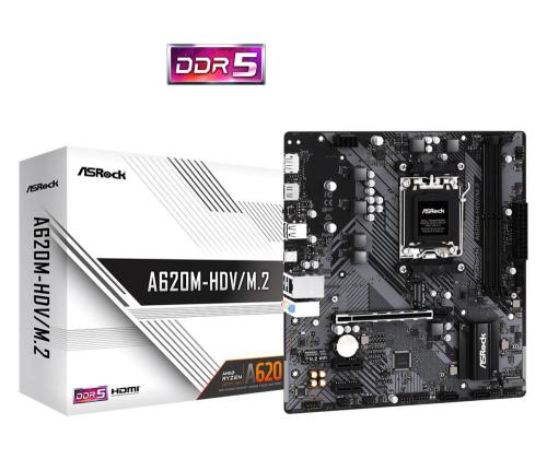 Emolevy ASROCK AMD A620 SAM5 Micro-ATX Muisti DDR5 Muistipaikat 2 2xPCI-Express 3.0 1x 1xPCI...
