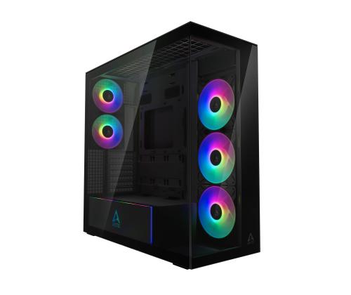 Kotelo ARCTIC Xtender (Mirror Black) MidiTower Case tuotteen ominaisuudet Läpinäkyvä paneeli Ei sisälly...