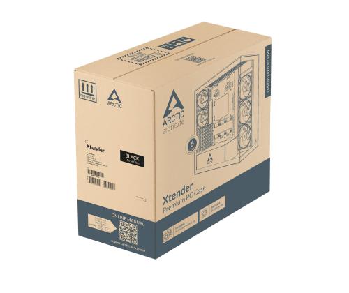 Kotelo ARCTIC Xtender VG (Mirror Black) Kotelon tuoteominaisuudet Läpinäkyvä paneeli Ei sisälly hintaan Väri...