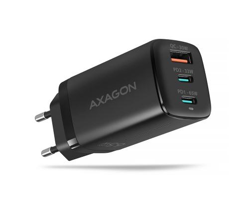 MOBIILI LATURI SEINÄ USB 65W/GAN 3PORT ACU-DPQ65 AXAGON