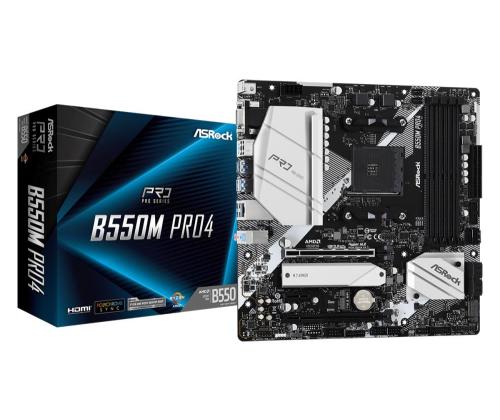 Emolevy ASROCK AMD B550 SAM4 MicroATX 1xPCI-Express 3.0 1x 1xPCI-Express 3.0 16x 1xM.2 1xPCI-Express 3.0 1xPCI-Express 3.0 16x 1xM.2 1xPCI-Express 3.0 1xPCI-Express 3.0