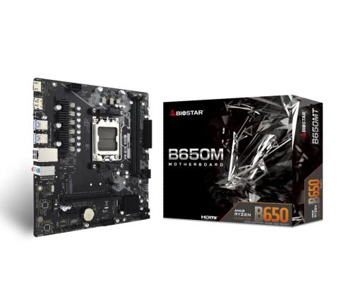 Emolevy BIOSTAR AMD B650 SAM5 Micro-ATX Muisti DDR5 Muistipaikat 2 1xPCI-Express 3.0 1x 1xPCI...