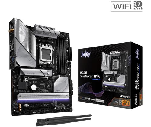Emolevy ASROCK AMD B850 SAM5 ATX Muisti DDR5 Muistipaikat 4 2xPCI-Express 4.0 16x 1xPCI-Express...