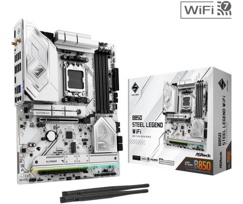 Emolevy ASROCK AMD B850 SAM5 ATX Muisti DDR5 Muistipaikat 4 1xPCI-Express 4.0 16x 1xPCI-Express 16x 1xPCI-Express 4.0