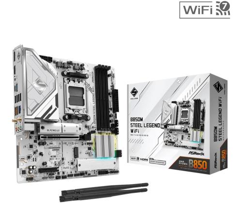 Emolevy ASROCK AMD B850 SAM5 Micro-ATX Muisti DDR5 Muistipaikat 4 4xPCI-Express 4.0 4x 1xPCI...