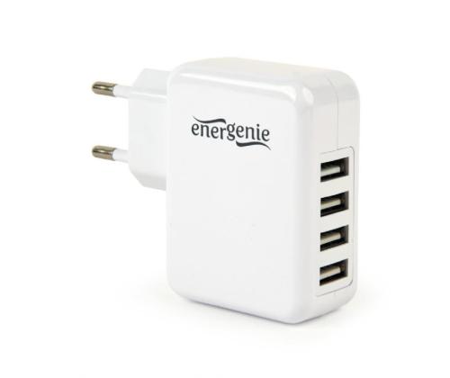LATURI USB UNIVERSAL VALKOINEN/4PORTTI EG-U4AC-02 GEMBIRD