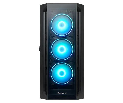 Kotelo CHIEFTEC APEX ARGB MidiTower Ei mukana ATX MicroATX MiniITX Väri Musta GA-01B-TG-OP