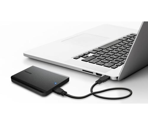 Ulkoinen kiintolevy TOSHIBA Canvio Basics 2022 HDTB510EK3AA 1TB USB 3.2 Väri Musta HDTB510EK3AA