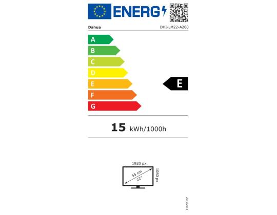 LCD-näyttö DAHUA DHI-LM22-A200 22" paneeli VA 1920x1080 16:9 60Hz 5 ms LM22-A200