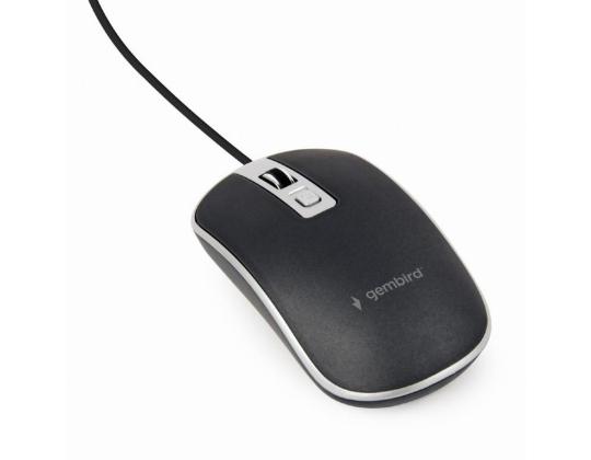 Hiiri USB OPTINEN MUSTA/HOPEA/MUS-4B-06-BS GEMBIRD