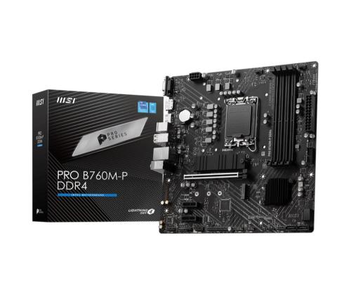 Emolevy MSI Intel B760 Express LGA1700 Micro-ATX Muisti DDR4 Muistipaikat 4 2xPCI-Express 1x...