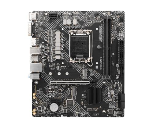 Emolevy MSI Intel H610 LGA1700 Micro-ATX Muisti DDR5 Muistipaikat 2 1xPCI-Express 1x 1xPCI...
