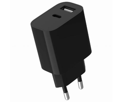 LATURI USB UNIVERSAL MUSTA/2P TA-UC-2AC12-01-BK GEMBIRD GEMBIRD