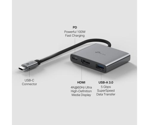 I/O-KESKITIN USB-C 3PORT/UH3020C TP-LINK