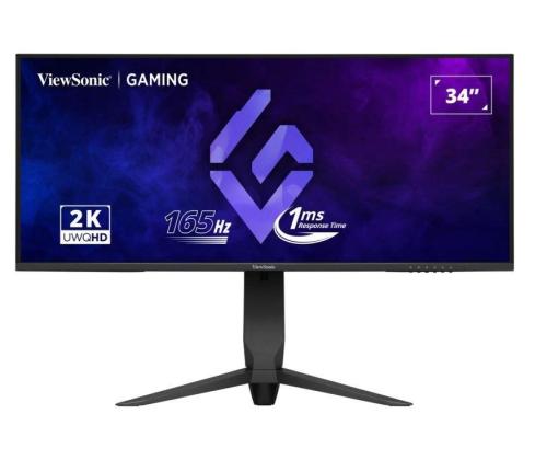 LCD-monitori VIEWSONIC 34" Gaming/21 : 9 Paneeli VA 3440x1440 21:9 165 Hz Matta 1 ms Kääntökorkeus...