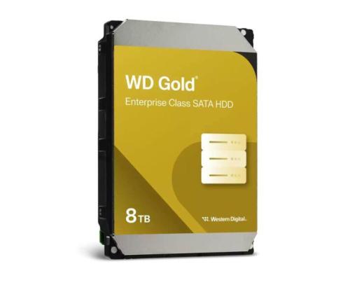 HDD WESTERN DIGITAL Gold 8TB 256 Mt 7200 rpm 3,5" WD8005FRYZ