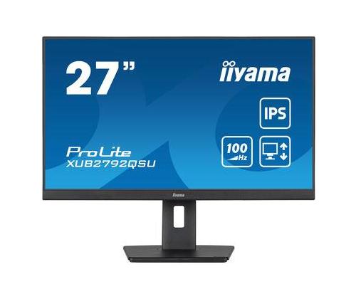 LCD-monitori IIYAMA 27" Business Panel IPS 2560x1440 16:9 100Hz Matta 0,4 ms Kaiuttimet Swivel Pivot...