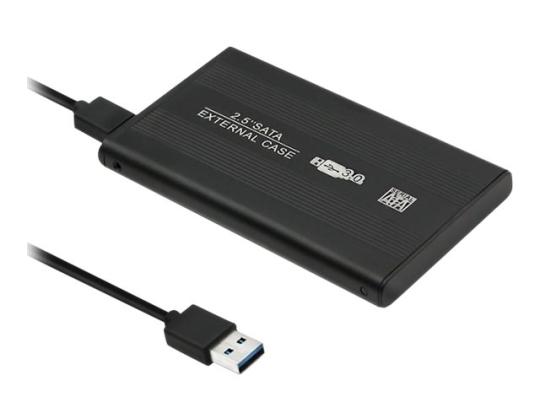 QOLTEC Alanumero HDD-kotelo HDD/SSD musta