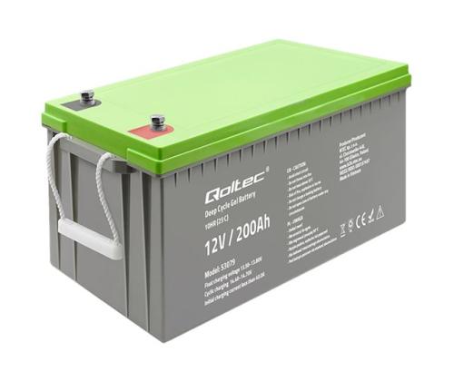 QOLTEC 53079 Syväkiertoinen geeliakku 12V
