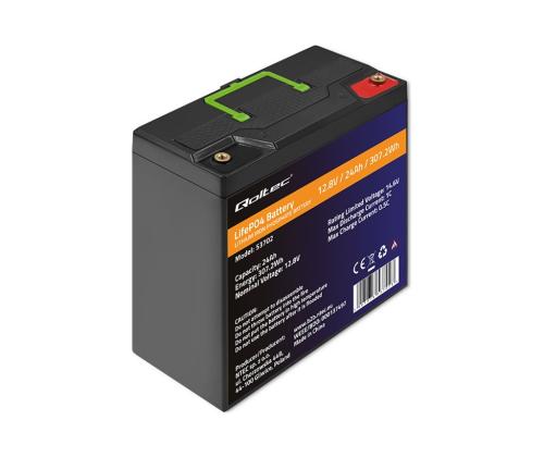 QOLTEC 53702 LiFePO4-akku / 24Ah