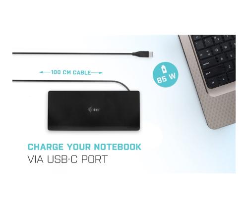 I-TEC USB-C Quattro -telakointiasema 85W