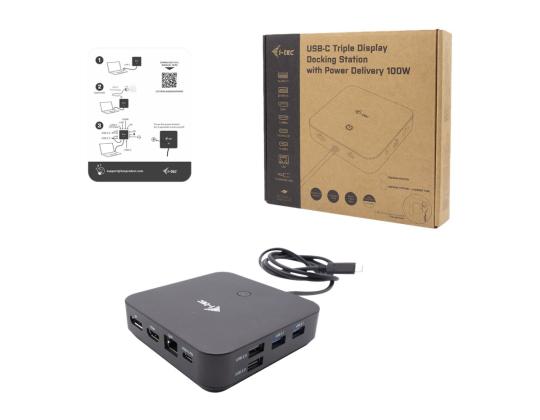 I-TEC USB-C HDMI Dual DP -telakointiasema