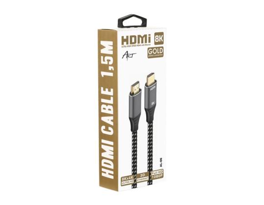 ART CABLE HDMI 8K 1,5m HQ kullattu