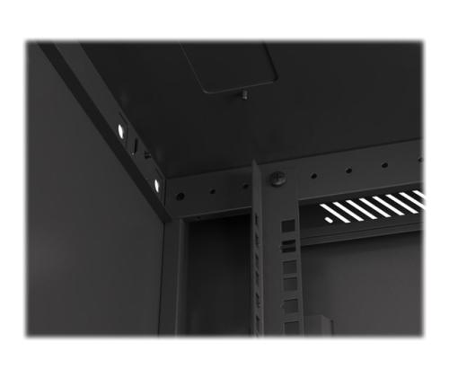 LANBERG Seinäkiinnike 19i 12U 600x600 musta