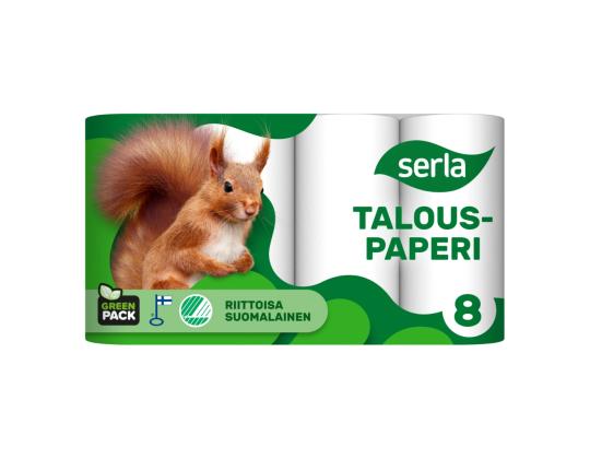 Vetopyyherulla/keittiörulla Serla 4rl/pkt