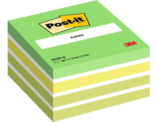 Viestilappukuutio 76x76 2028G green pastel