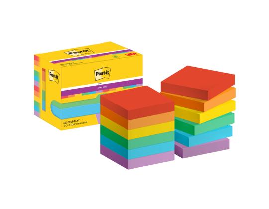 Viestilappukuutio 47,6x47,6mm Post-it 12x90l Playful